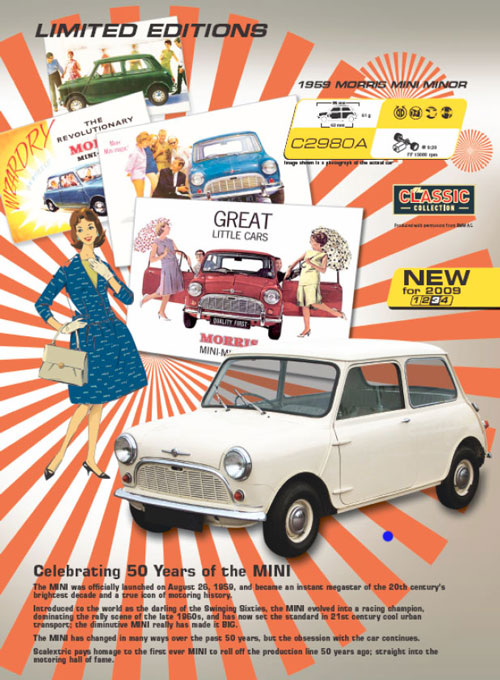 SCALEXTRIC 50 years of the Mini limited